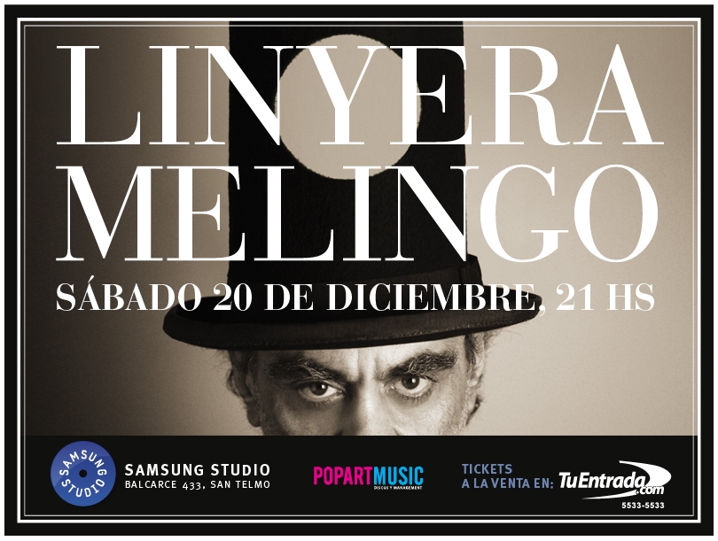MELINGO presenta LINYERA en VINILO EDICION DELUXE! 20 de Diciembre en Samsung Studio!