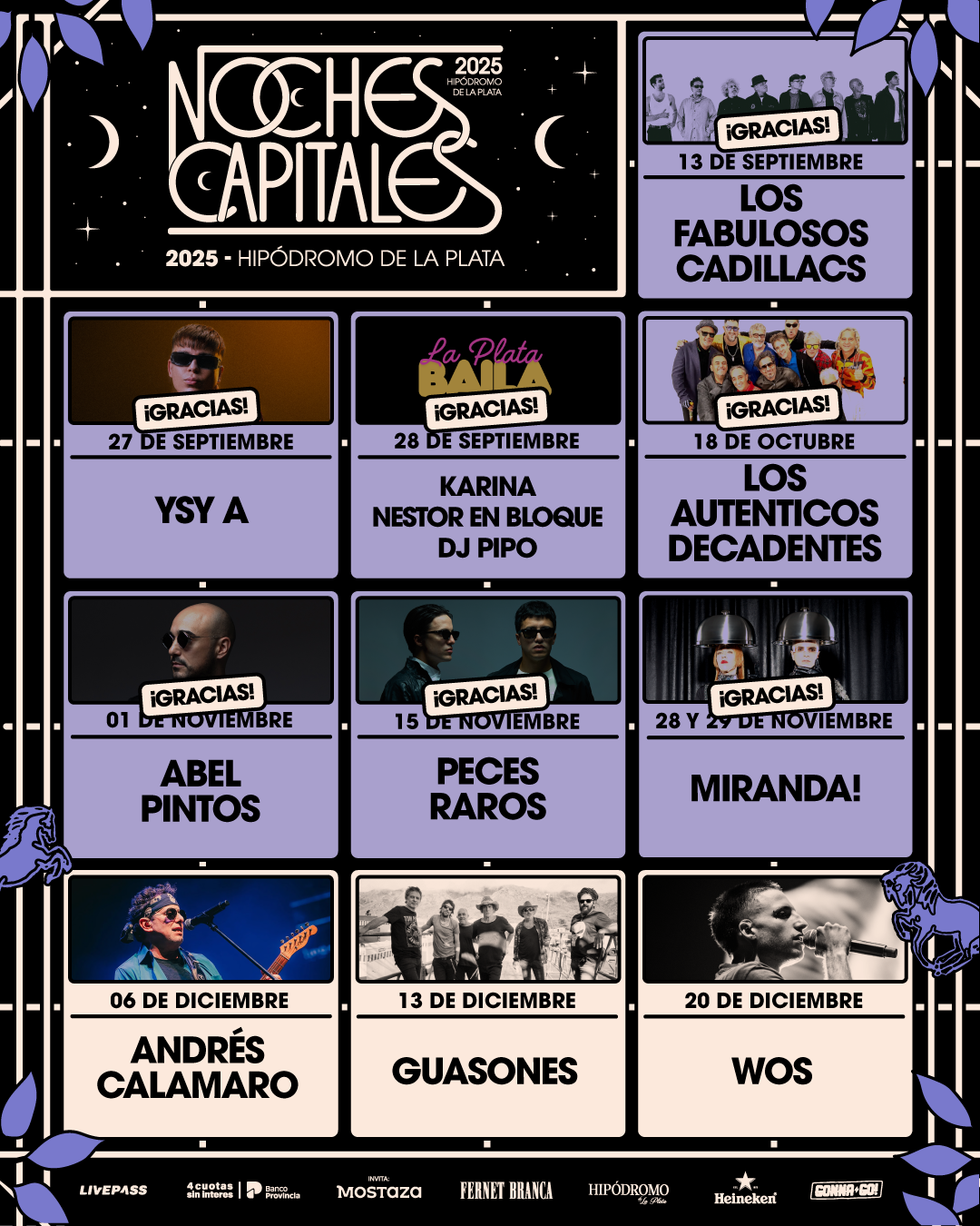 diciembre noches capitales