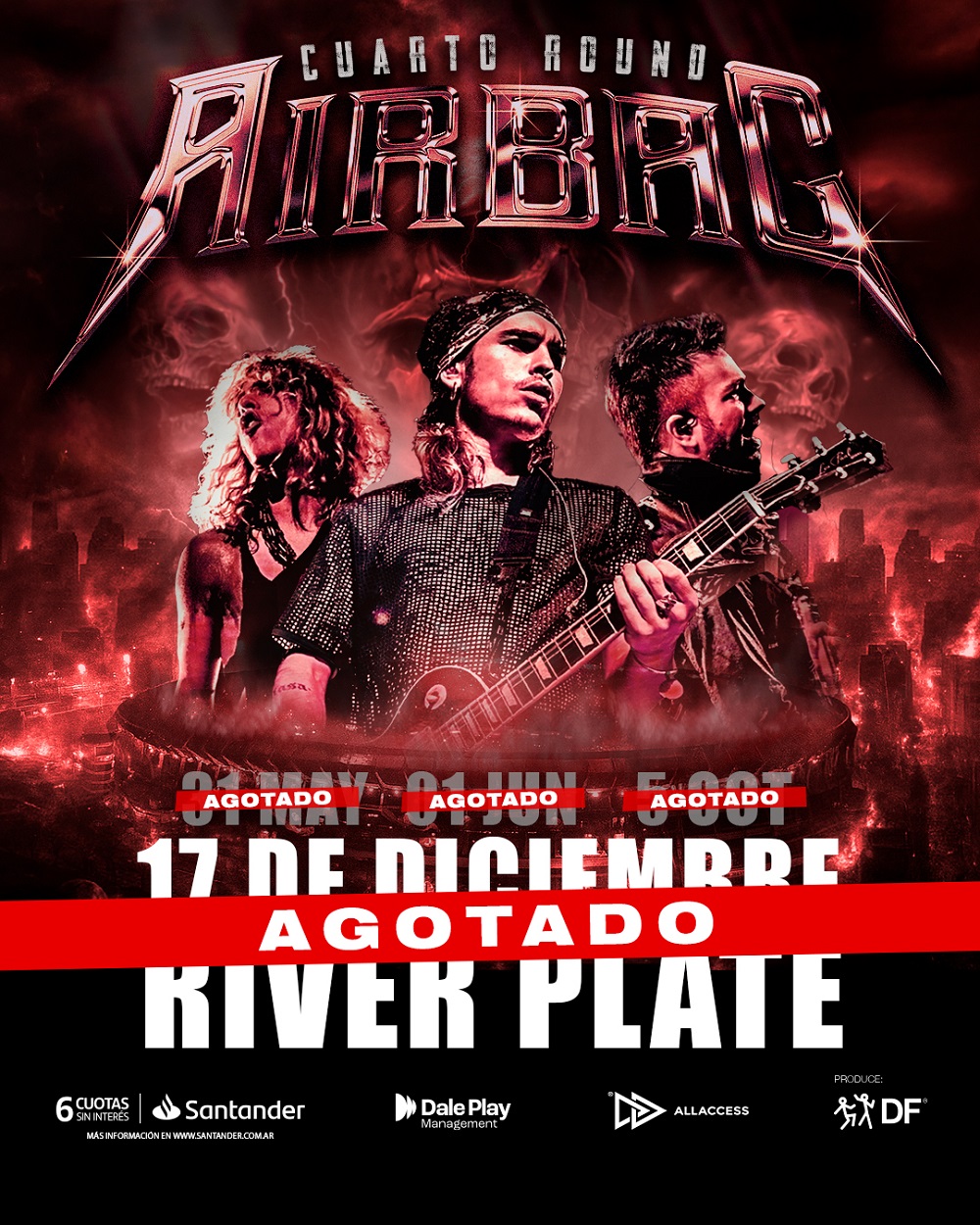 Airbag agota en horas su cuarto Estadio River Plate del 2025
