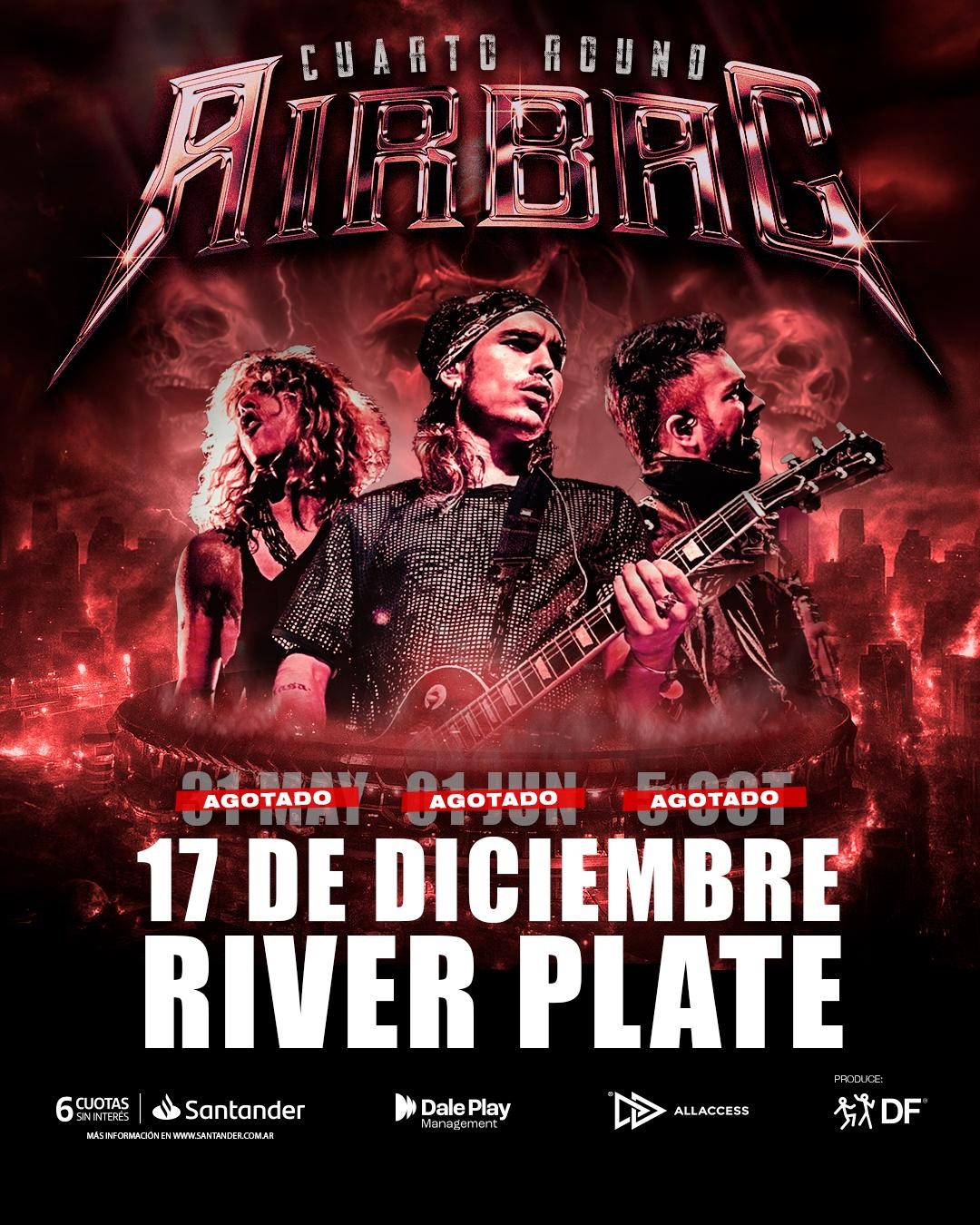 Airbag corona un año monumental con el anuncio de su cuarto Estadio River Plate en 2025