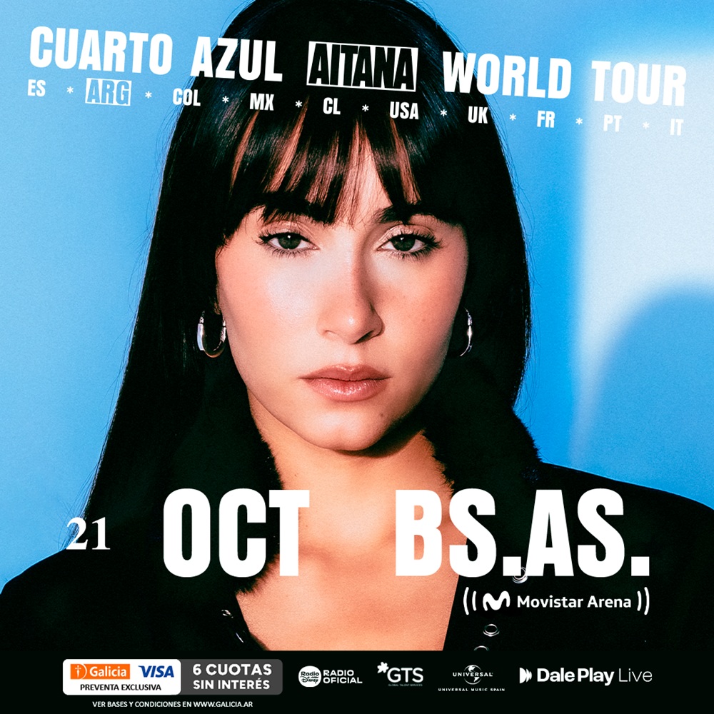 Aitana: abre las puertas de su "Cuarto Azul" en Argentina