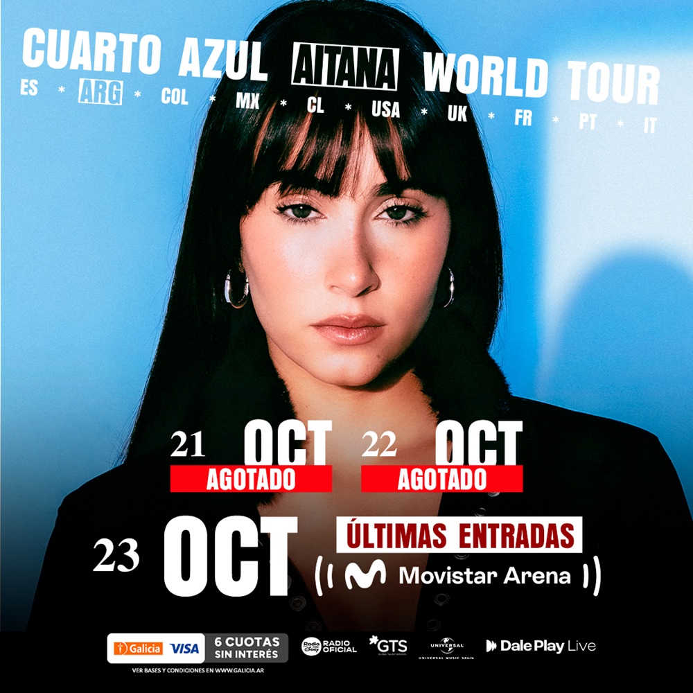 Aitana en Argentina: A 15 días de sus tres shows en el Movistar Arena