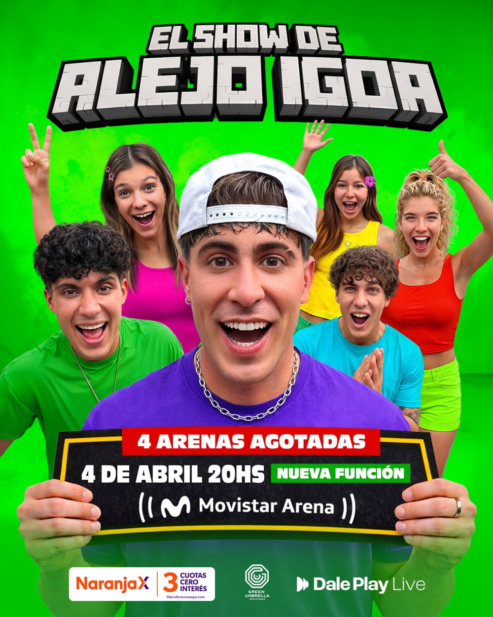 El Show de Alejo Igoa: cuatro funciones agotadas y anuncia una quinta en el Movistar Arena
