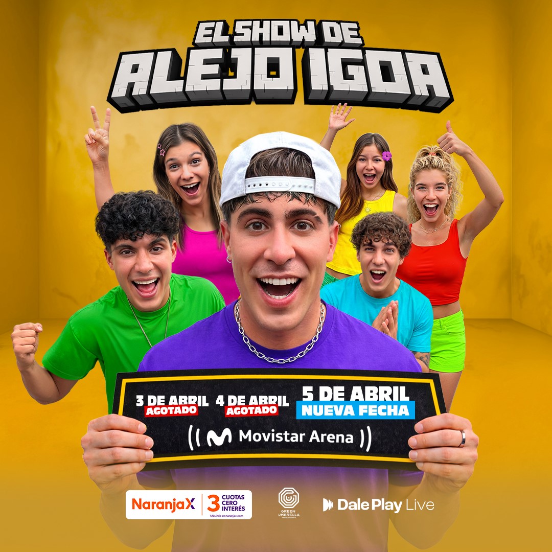 El Show de Alejo Igoa: desatando una locura impresionante hace doble sold out y agrega una tercera fecha