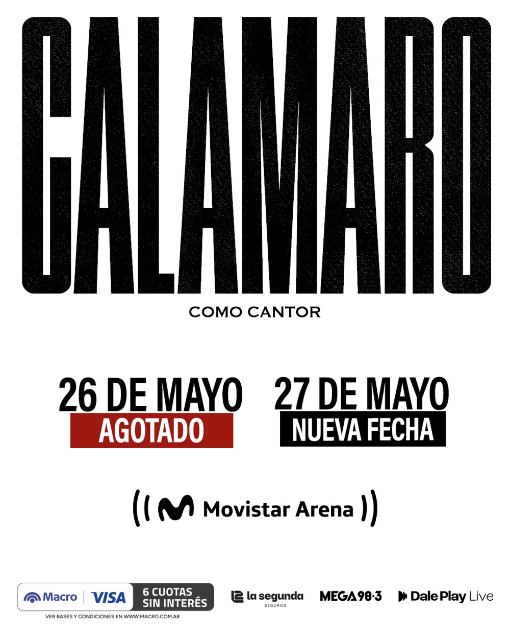 Locura por Andrés Calamaro: agota su show en horas y anuncia una nueva fecha