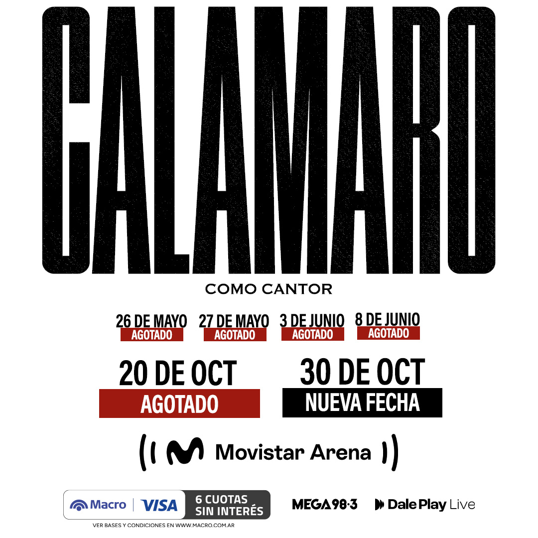 Calamaro agota ocho Movistar Arena en menos de un año y suma una nueva fecha