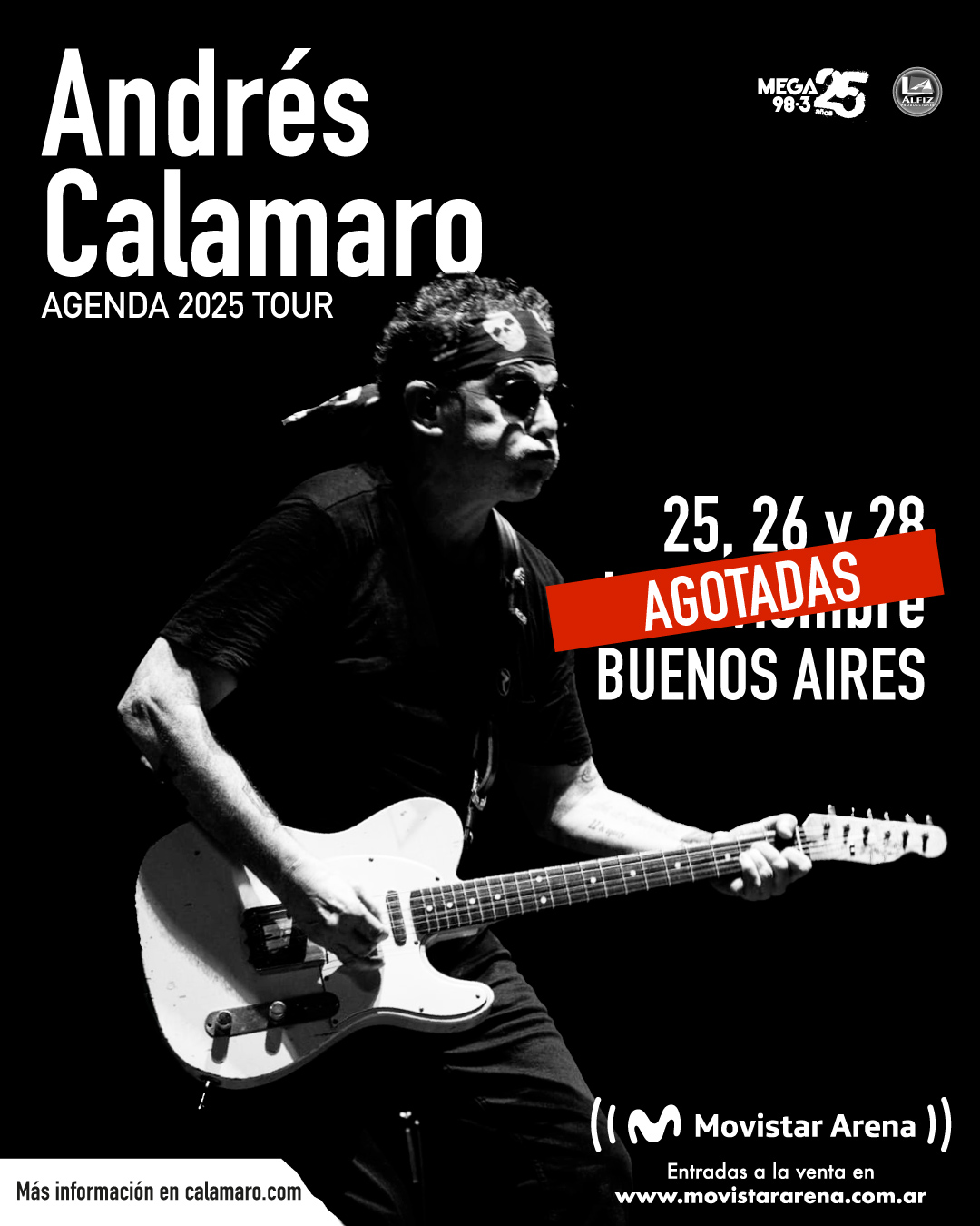 Andres Calamaro hizo triple sold out en Buenos Aires