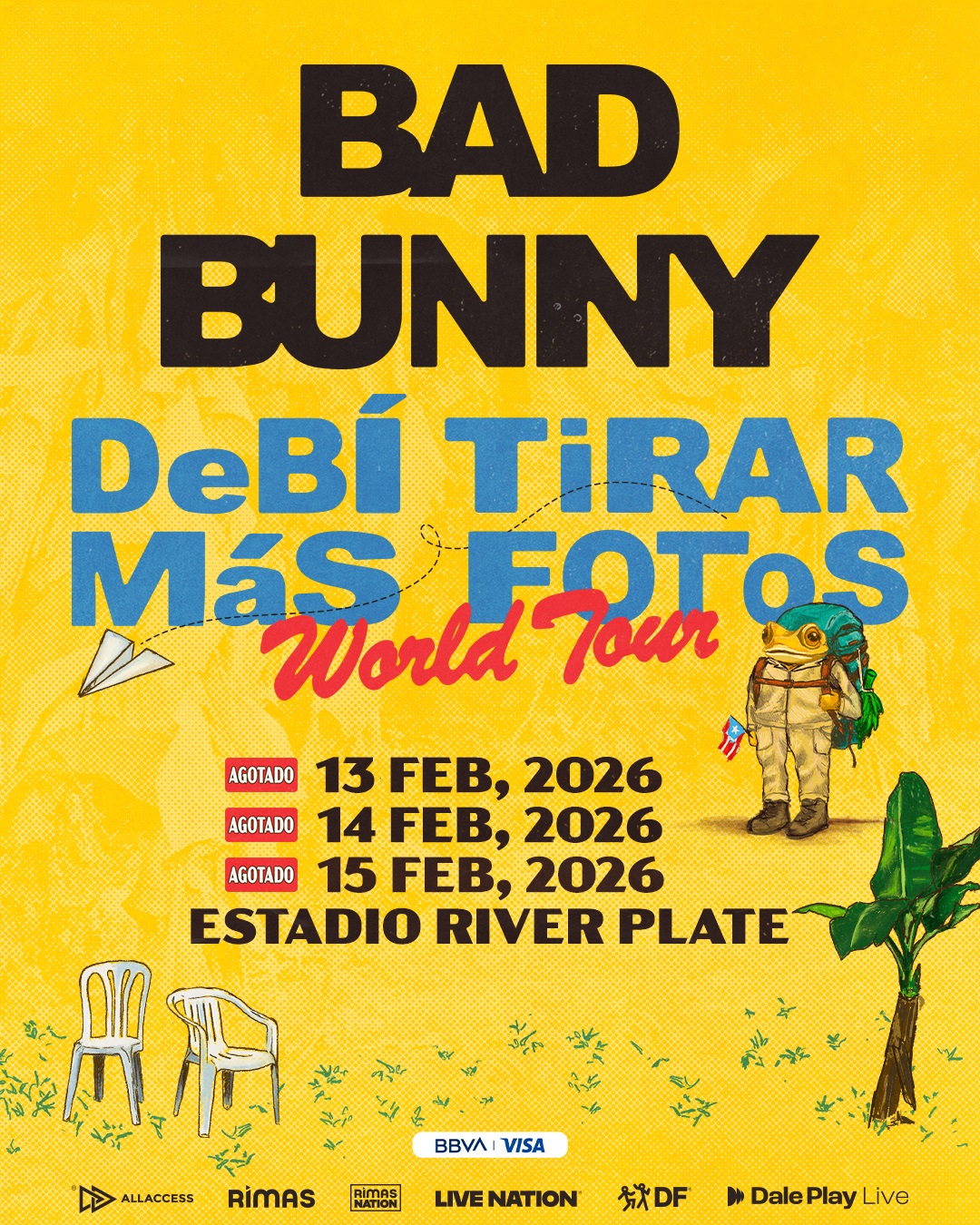 Bad Bunny hace historia y agota tres estadios River Plate en horas