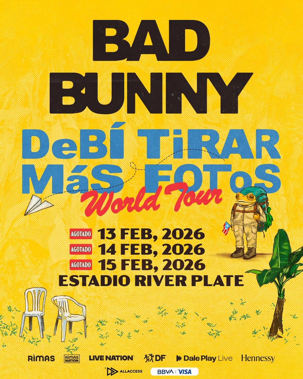 Bad Bunny hace historia y agota tres estadios River Plate en horas