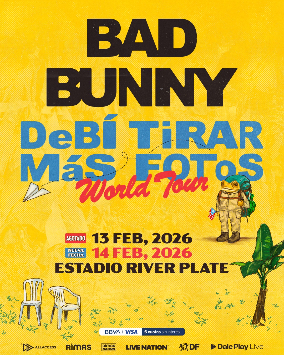 Bad Bunny agota su primer Estadio River Plate y suma una nueva fecha en Argentina