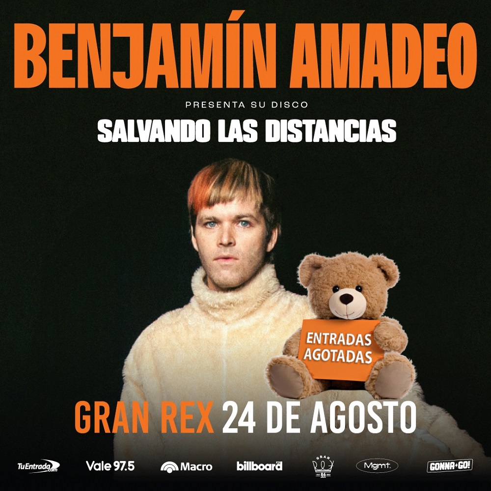 Benjamín Amadeo ¡Agota las entradas para su primer Gran Rex y prepara una noche inolvidable junto a su público!