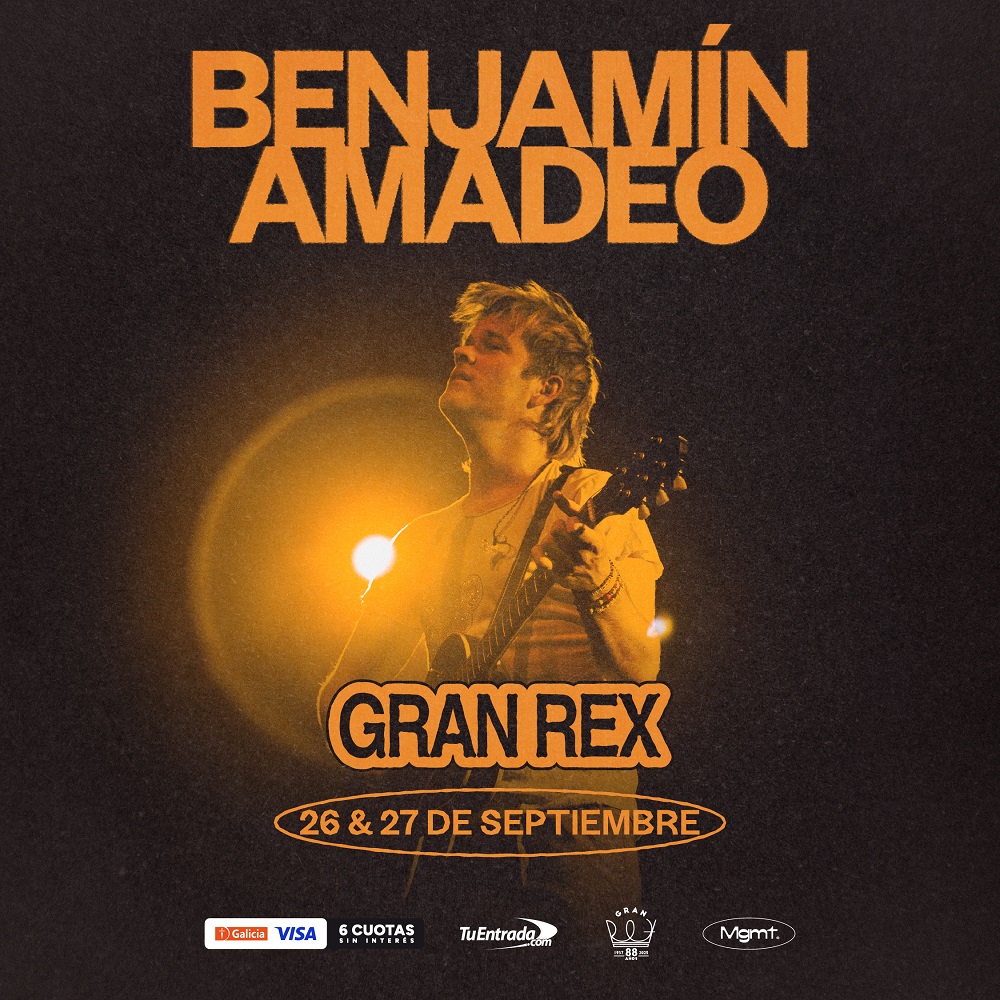 Benjamín Amadeo palpita su vuelta al Gran Rex en el marco de su "Gira salvadora"