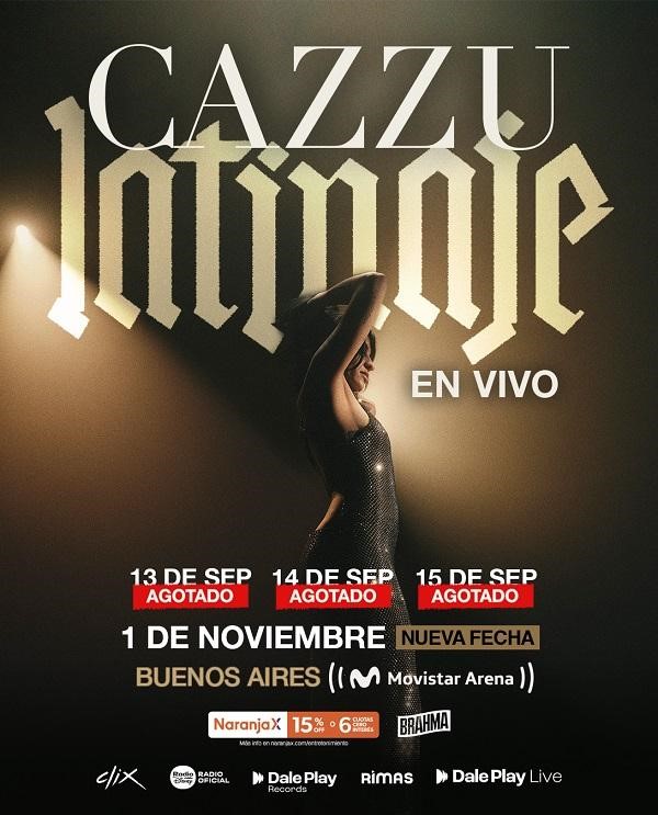 Cazzu: agota su tercera fecha y agrega una cuarta noche en el Movistar Arena 