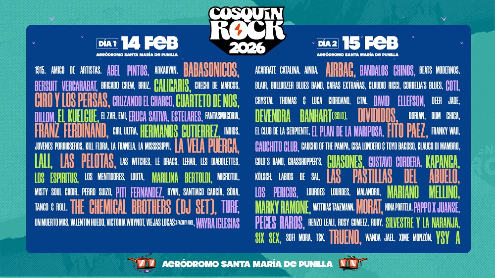 Cosquín Rock 2026: Todo lo que tenés que saber 