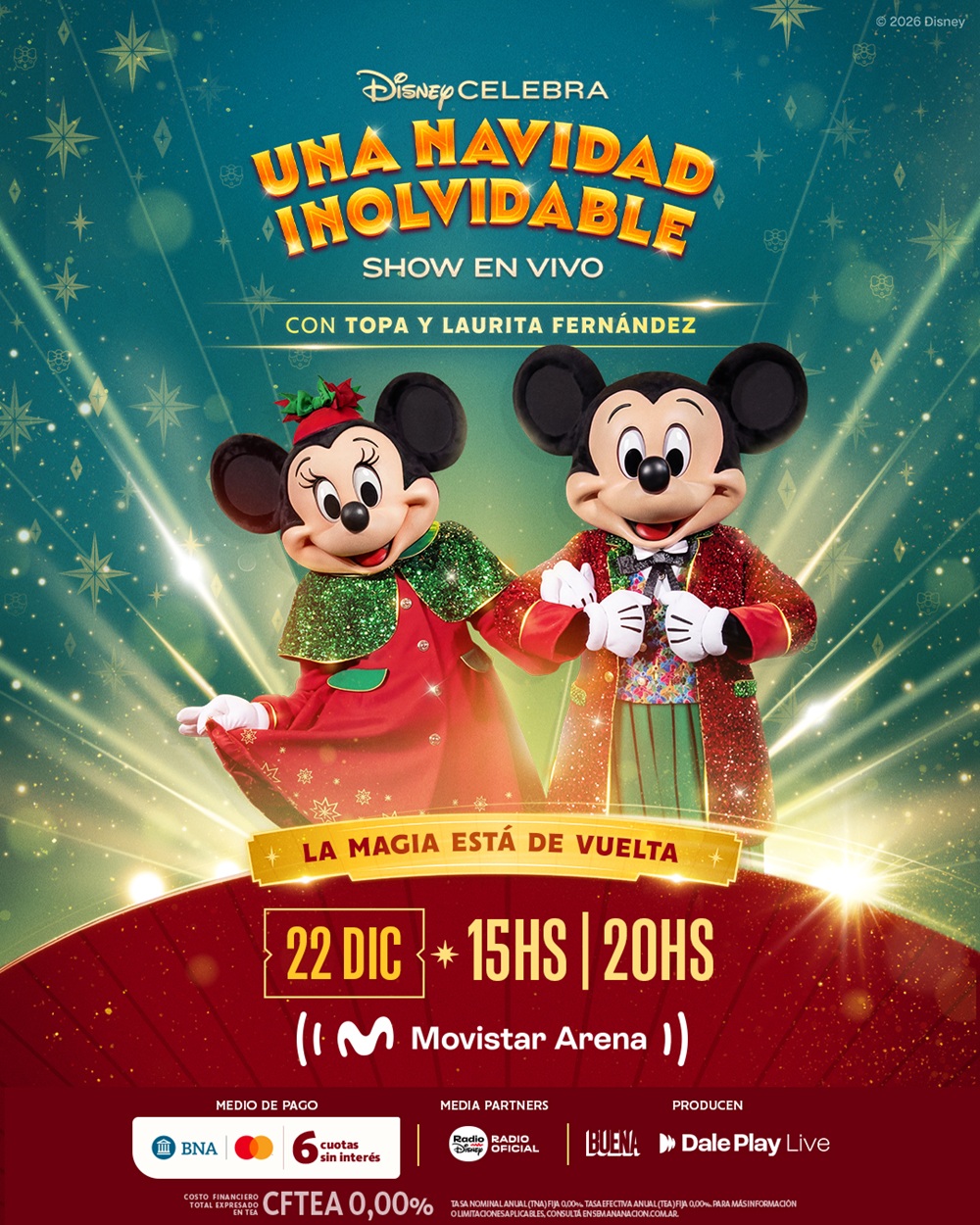 Ya está disponible la venta general de entradas de Disney celebra: Una navidad inolvidable 