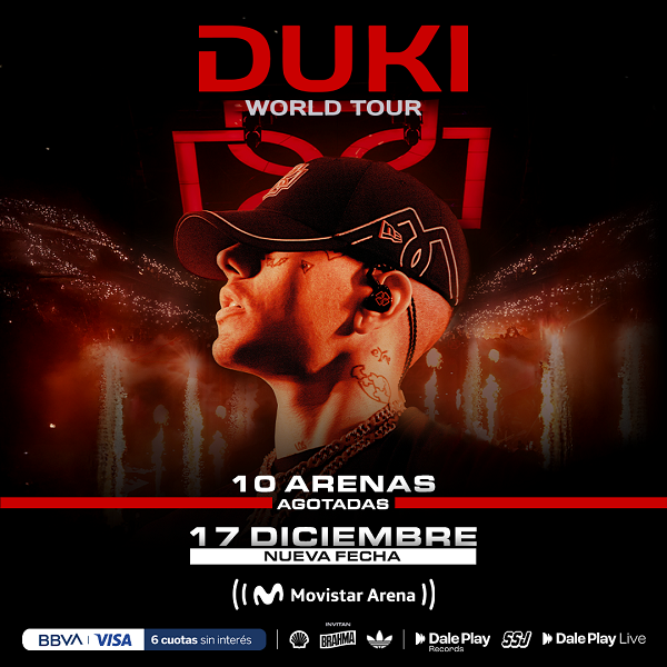 Duki arrasa Buenos Aires: nuevo Sold Out y ya suma once Movistar Arena en una gira histórica