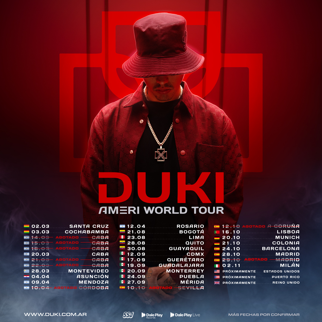 Duki: Ameri World Tour se convierte en un éxito global