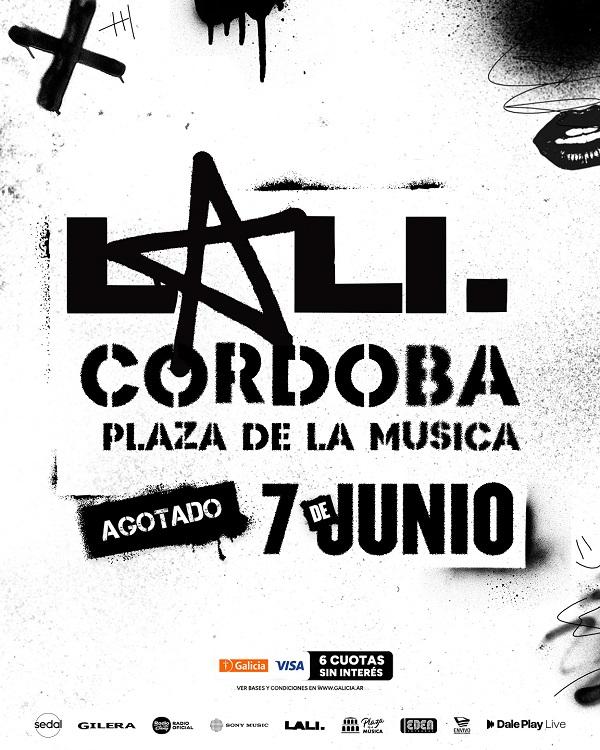 Lali ¡agota entradas para su show en Córdoba!
