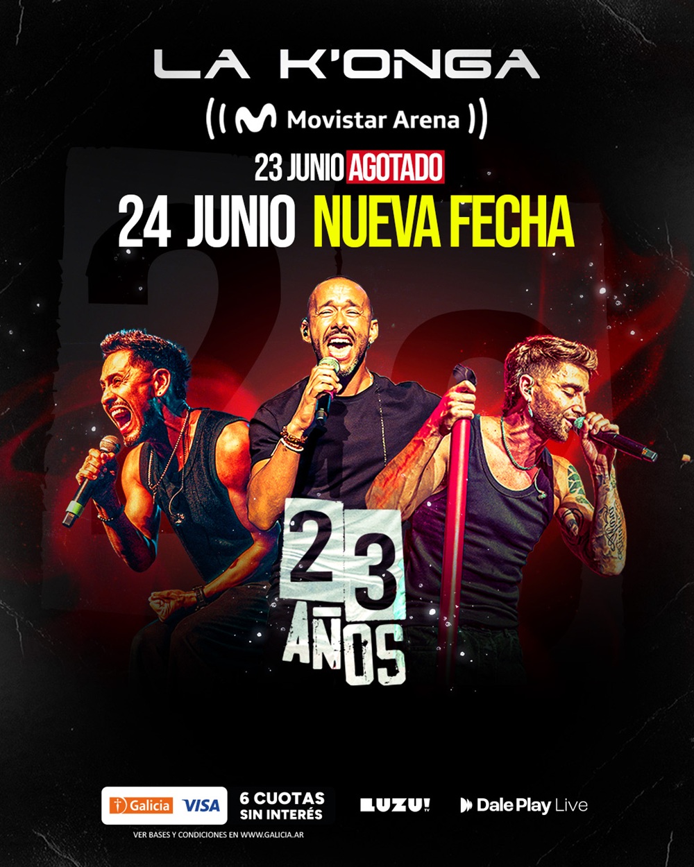 La Konga agota su primera fecha en el Movistar Arena y suma una nueva noche 