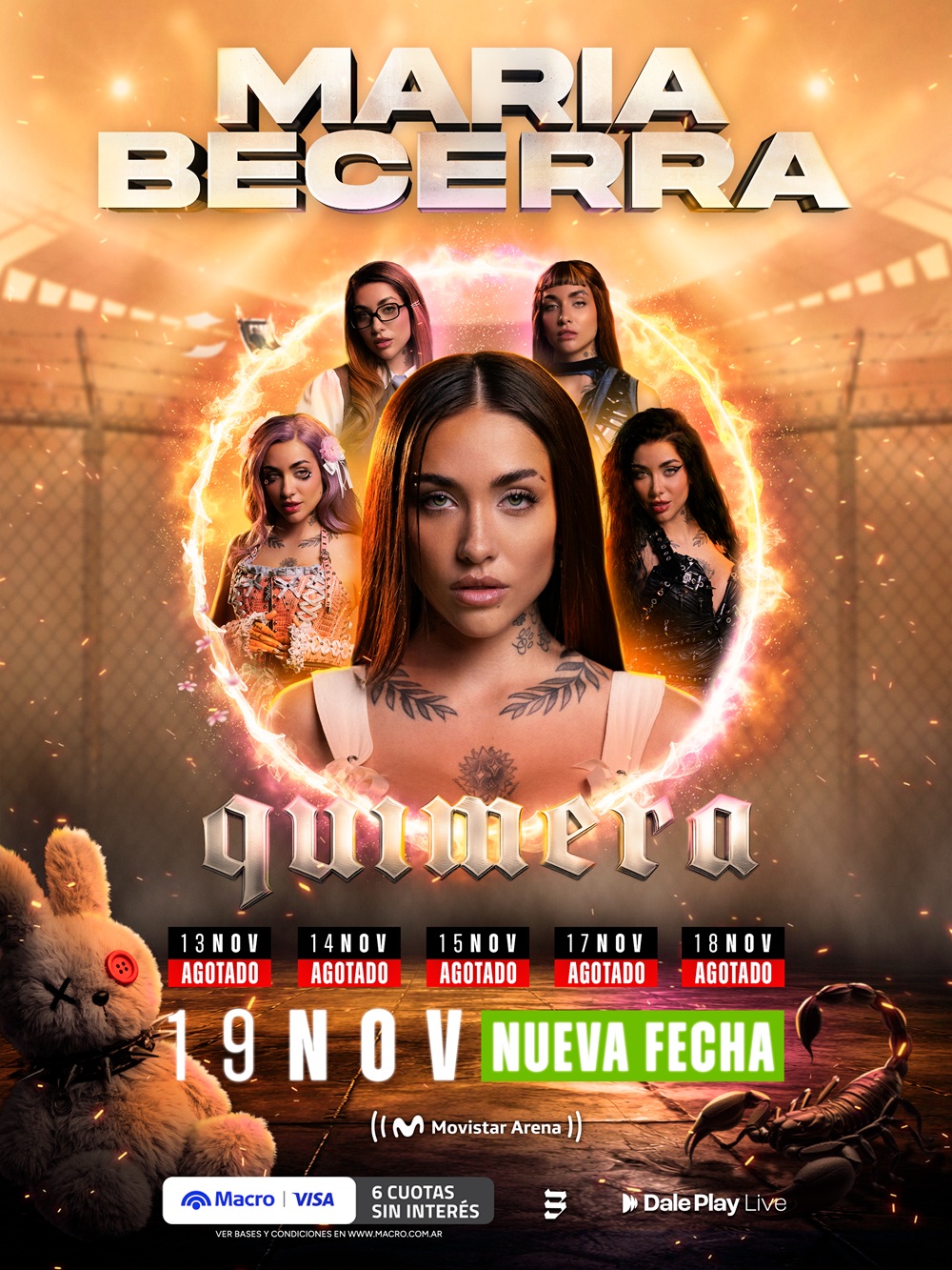 María Becerra hace historia otra vez: agotó 5 arenas y suma una sexta fecha en tiempo récord