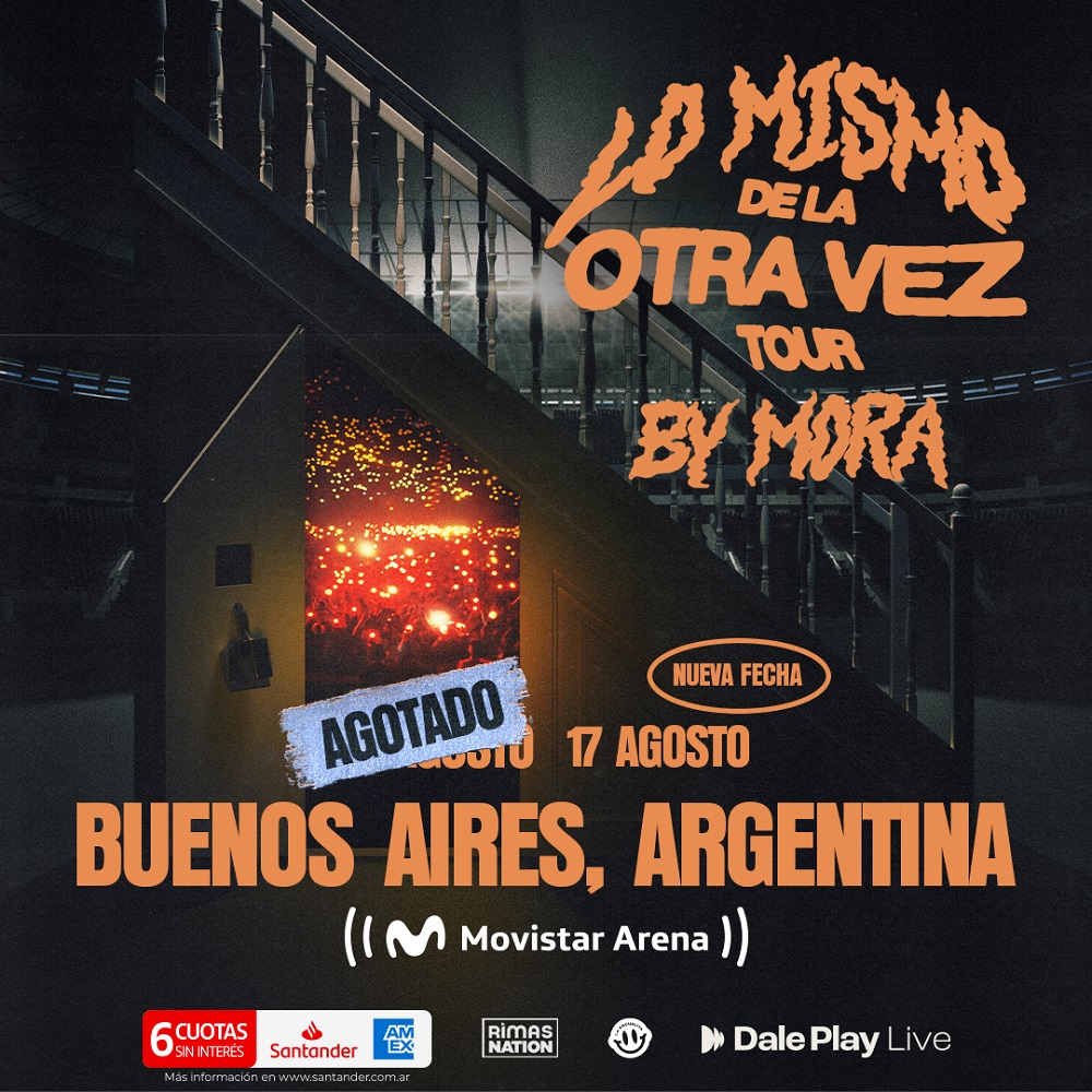 Mora revoluciona al público argentino, agotando en horas sus entradas y sumando una nueva fecha