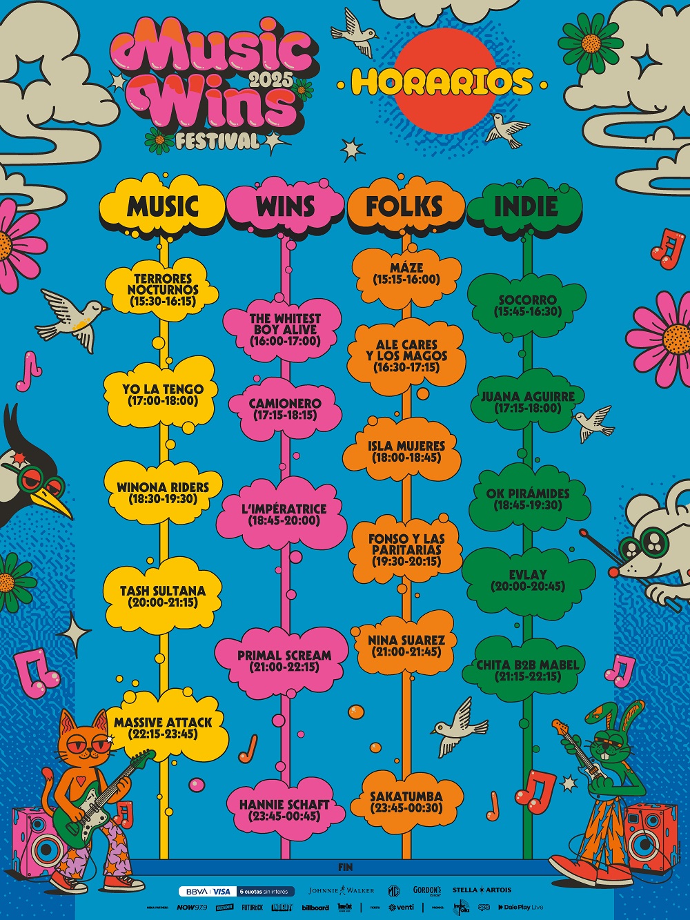 Music Wins Festival: anuncia los horarios de su edición 2025