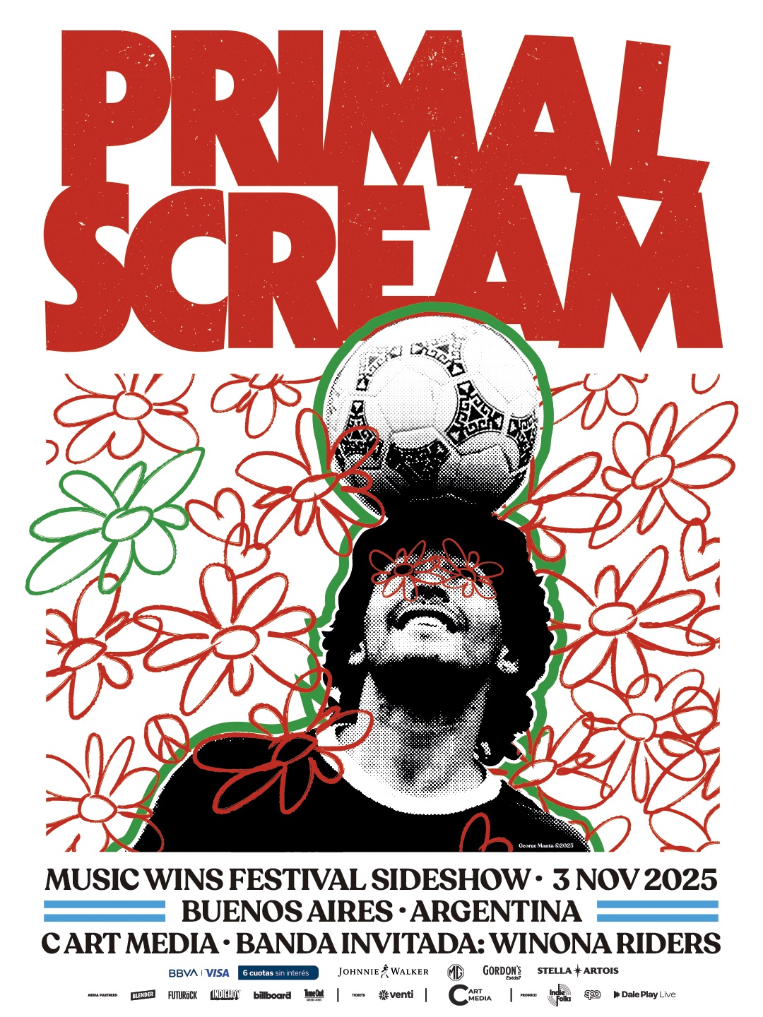 Primal Scream en Buenos Aires: sideshow exclusivo del Music Wins