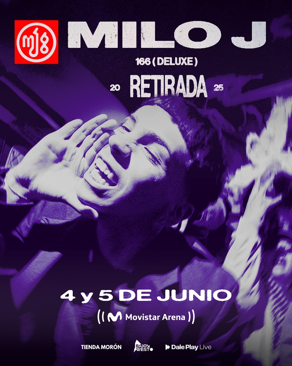 Milo J se despide de 166 y presenta 166 (Deluxe) Retirada en el Movistar Arena