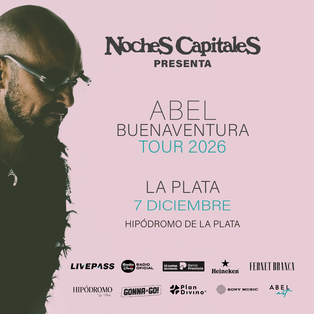Noches Capitales presenta a Abel Pintos, "Buenaventura Tour 2026"
