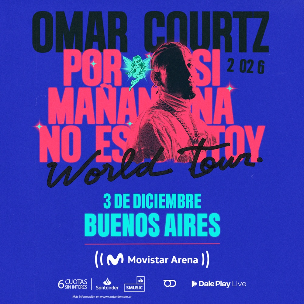 Omar Courtz confirma su show en Argentina en uno de los anuncios más esperados del 2026