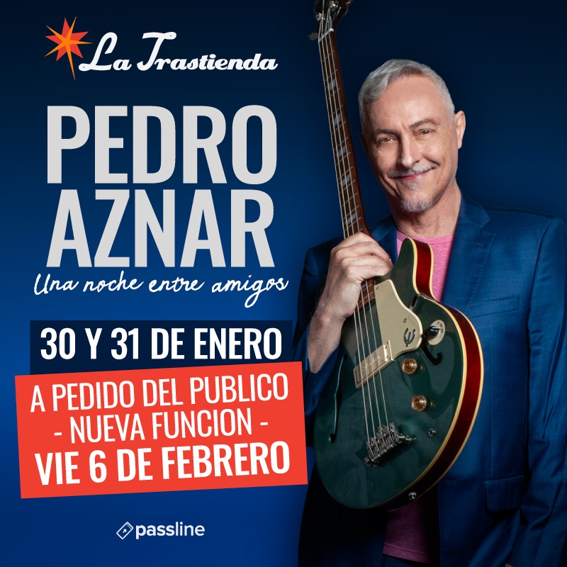 Pedro Aznar presenta su nuevo concierto "Una noche entre amigos" en La Trastienda 