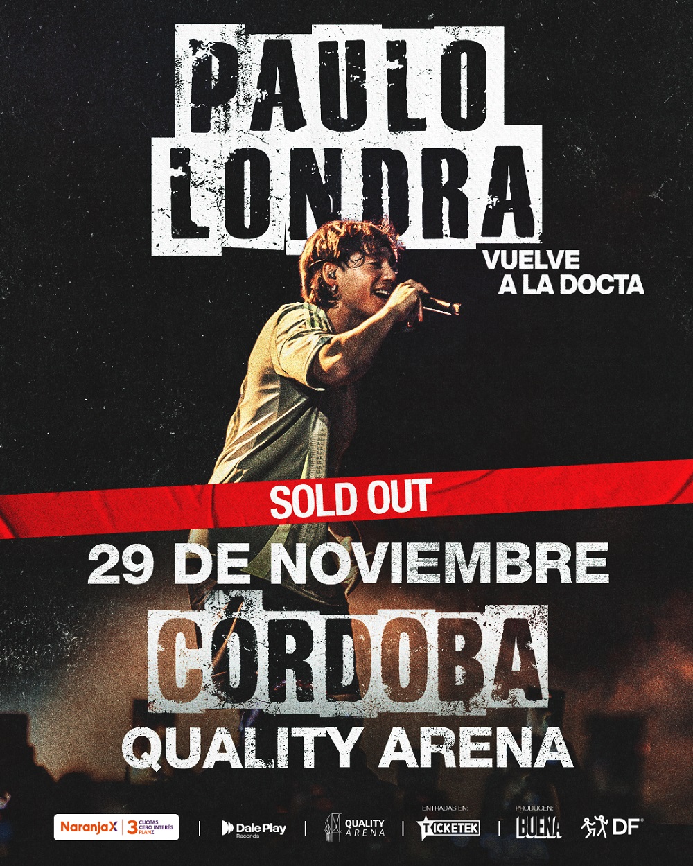 Paulo Londra nuevo Sold Out: emoción y locura en Córdoba