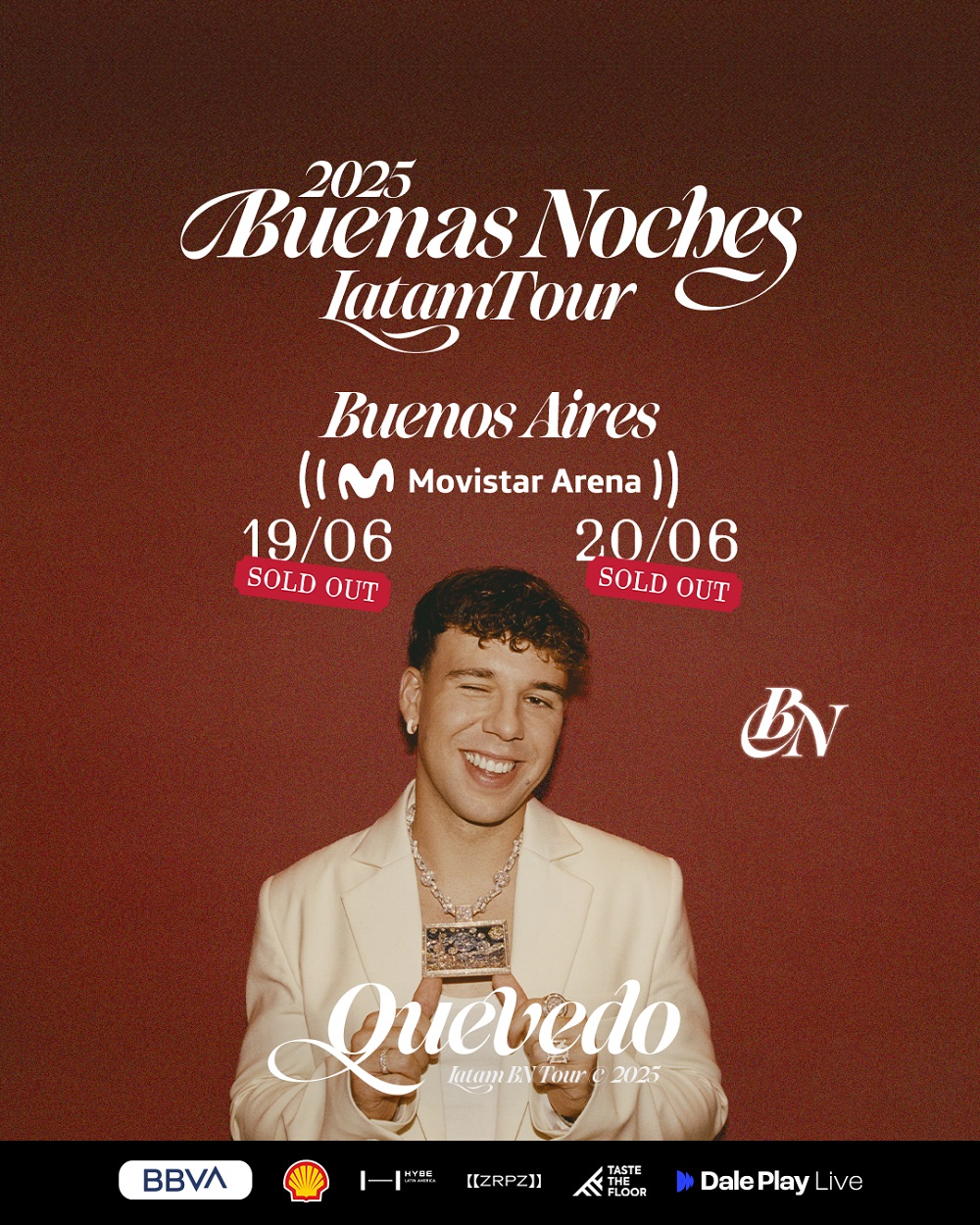Quevedo hizo historia ante más de 40.000 fanáticos en Gran Canaria y anuncia doble sold out en Argentina