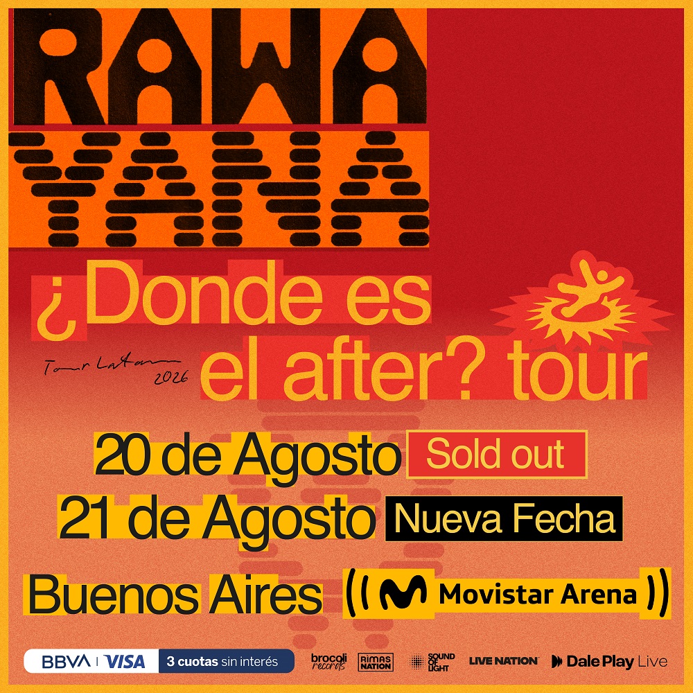 Rawayana agotó en minutos su primer Movistar Arena y confirma una segunda fecha