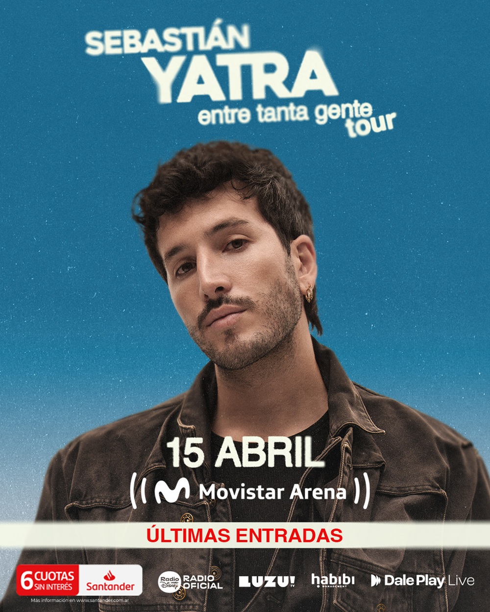 Sebastián Yatra: a menos de un mes de su visita al país, últimas entradas disponibles