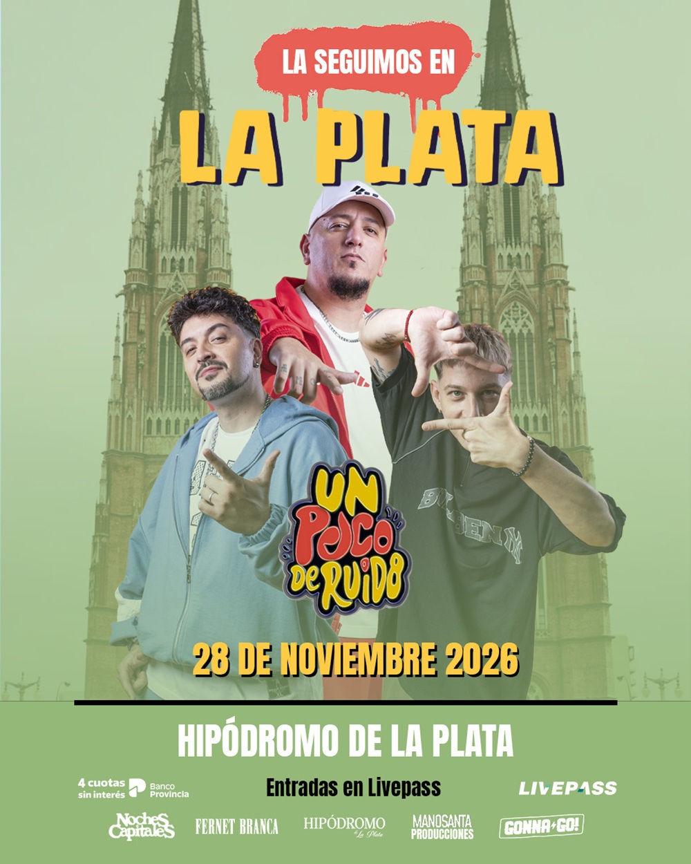Un Poco de Ruido hace su debut en el Hipódromo de la Plata.