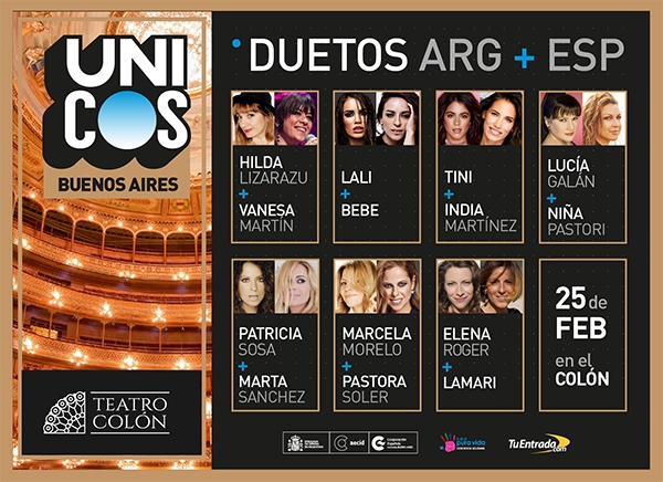 Festival Únicos confirma los DUETOS: Argentinas + Españolas! Como conseguir tus entradas!