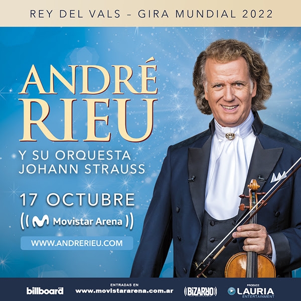 André Rieu el virtuoso artista clásico que conquistó al mundo llega a la Argentina.