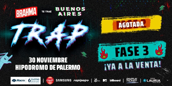 Buenos Aires Trap: Fase 2 AGOTADA, Fase 3 ya a la venta!