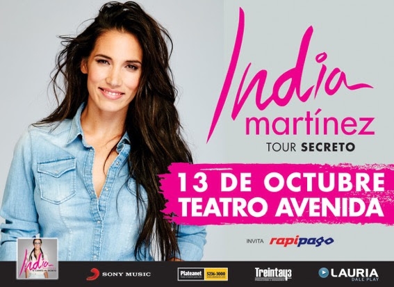 India Martínez llega a la Argentina! 13 de octubre, Teatro Avenida!