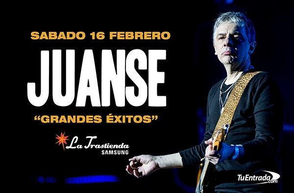 JUANSE presenta "Grandes éxitos" en La Trastienda el 16 de febrero! Entradas a la venta!