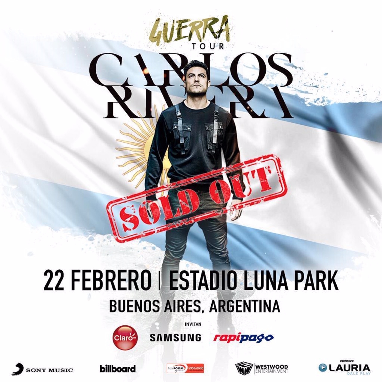 Carlos Rivera agota localidades una vez más en el Estadio Luna Park!