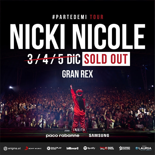 Nicki Nicole inicia su serie de shows en Buenos Aires con entradas agotadas en el Teatro Gran Rex!