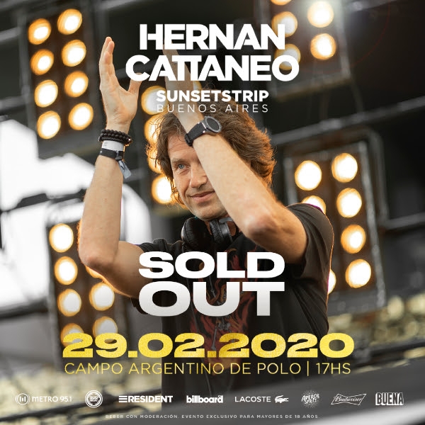 Hernán Cattáneo y un nuevo SOLD OUT: Sunsetstrip Buenos Aires!