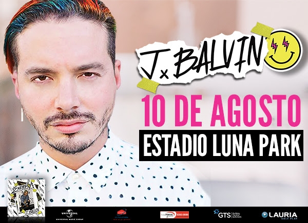 J BALVIN anuncia su show en Argentina! 10 de agosto, Estadio Luna Park!
