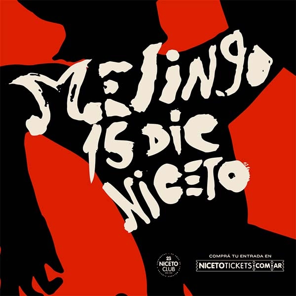 Melingo anuncia su show en Niceto Club! 15 de diciembre, presentando su álbum "Oasis"