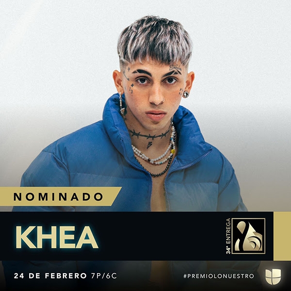 KHEA el argentino más nominado en "Premio Lo Nuestro" con cuatro nominaciones!
