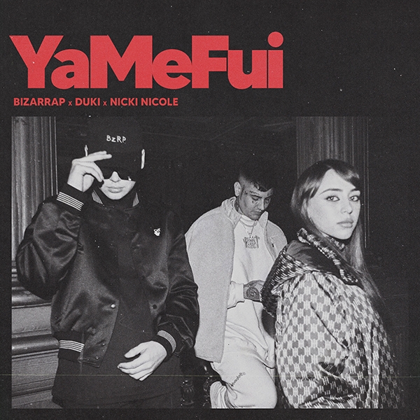 Bizarrap, Duki y Nicki Nicole presentan" YaMeFui", en una explosiva colaboración.