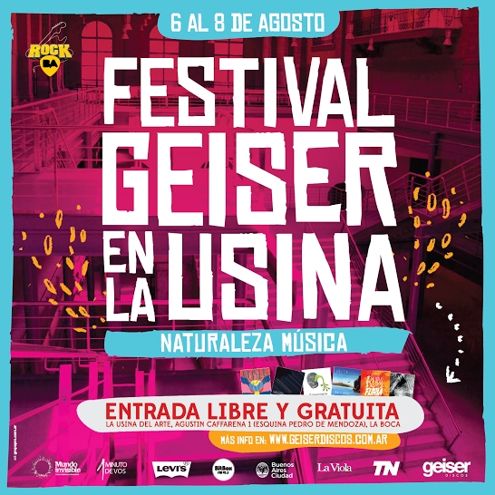 Llega La Usina, Festival de Invierno, 3era Edición. 6 al 8 de agosto. Entrada libre y gratuita!