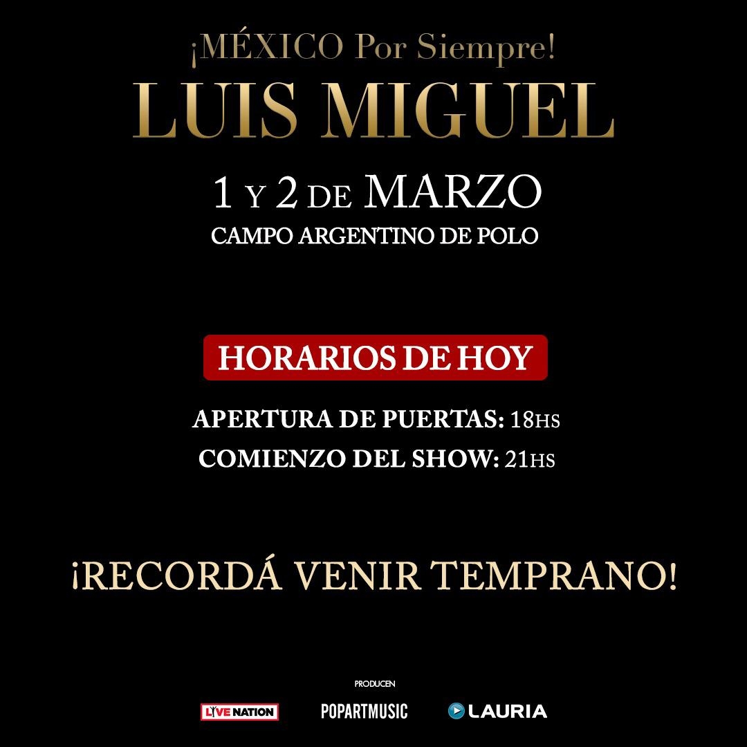 LUIS MIGUEL: Todo lo que tenés que saber de sus shows en Buenos Aires!